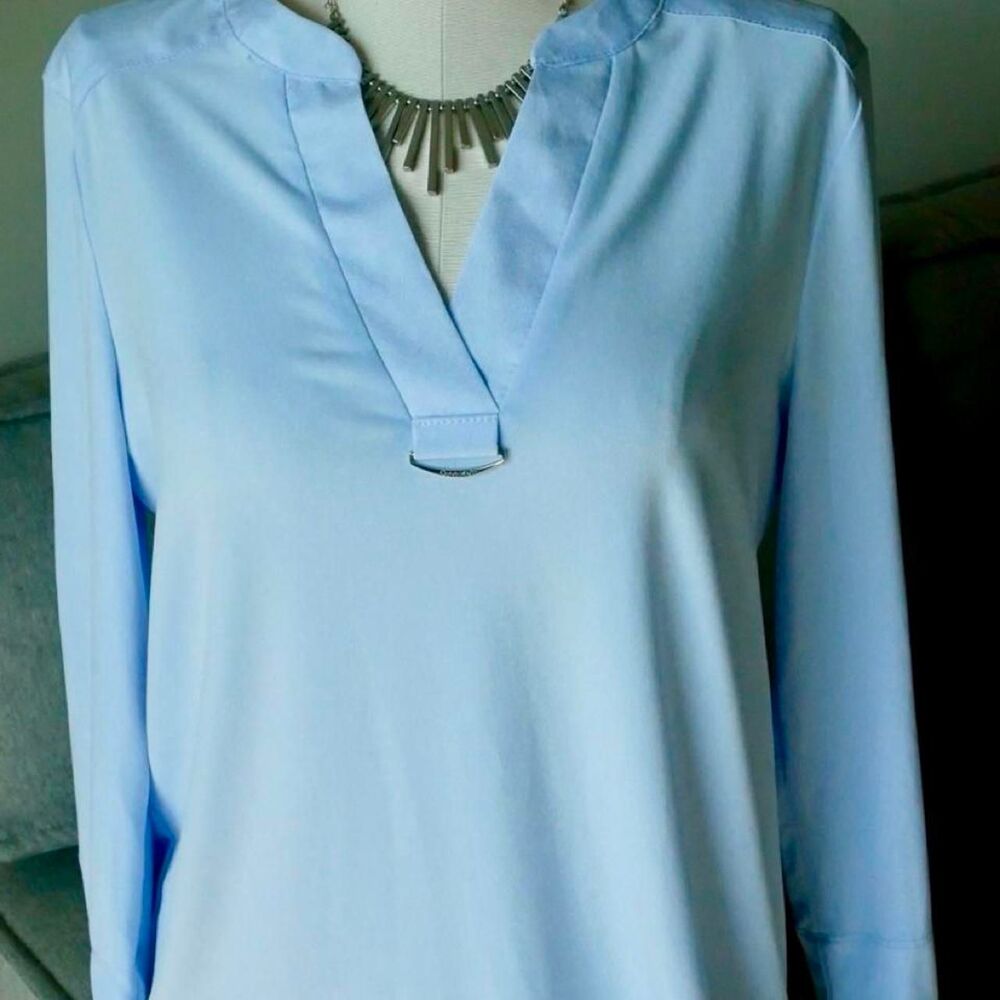 Calvin-klein Women's Blue Blouse